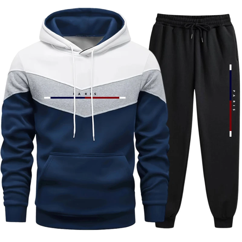 Winter Clothing Men - Hot Sales Men's Tracksuit Casual Tricolor
