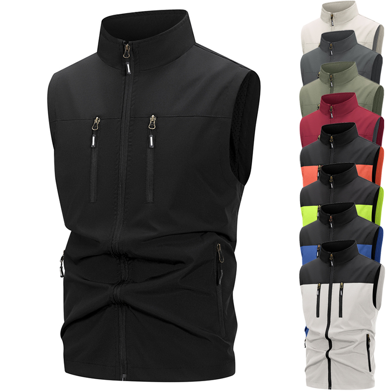 Winter Clothing Design - Men's Lightweight Softshell Vest with Zipper