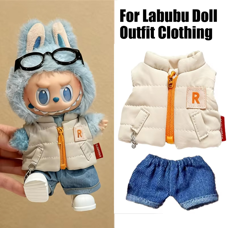 Winter Clothing Baby - For 15 17cm Labubu Doll Solid