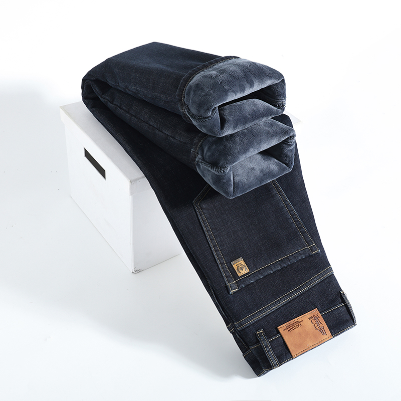 Winter Clothing Work - Winter Warm Fleece Jeans Men's Thick