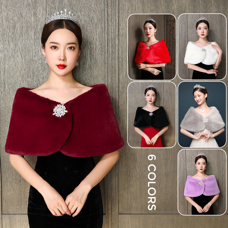 Winter Clothing Design - Phụ Nữ Cô Dâu Khăn Choàng