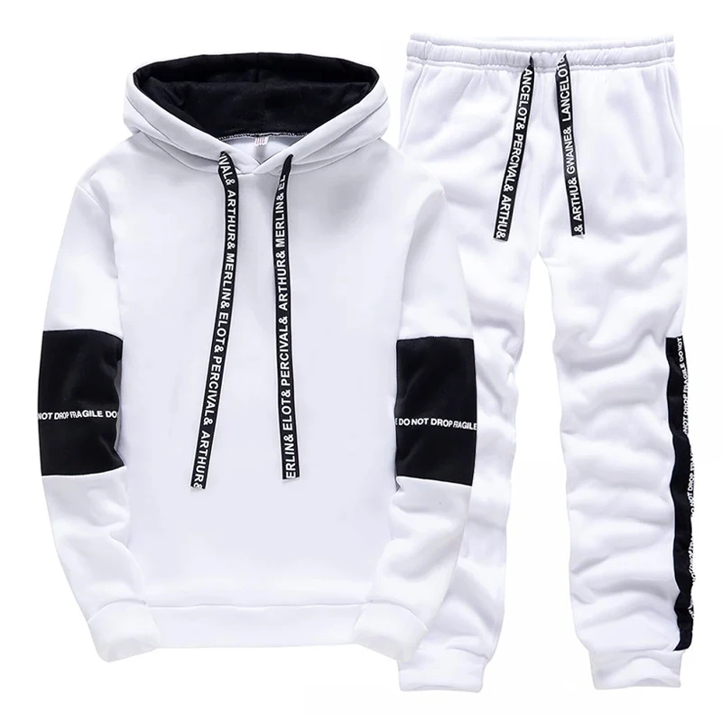 Black White Men's Tracksuit Fa - đánh giá và giá Winter Clothing Men