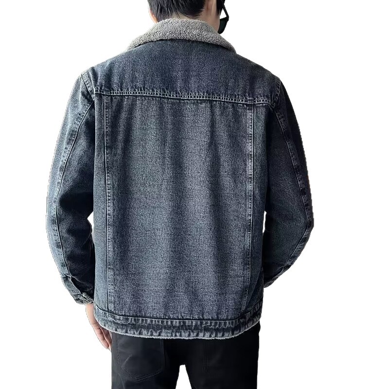 Men's Denim Jacket with Added  - đánh giá và giá Winter Clothing Work