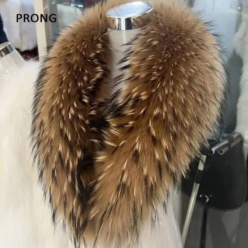 Natural Raccoon Fur Collar Rea - đánh giá và giá Winter Clothing Design