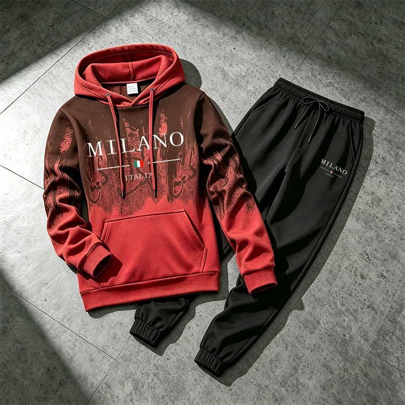Splashed ink Men's Hoodie Trac - đánh giá và giá Winter Clothing Men
