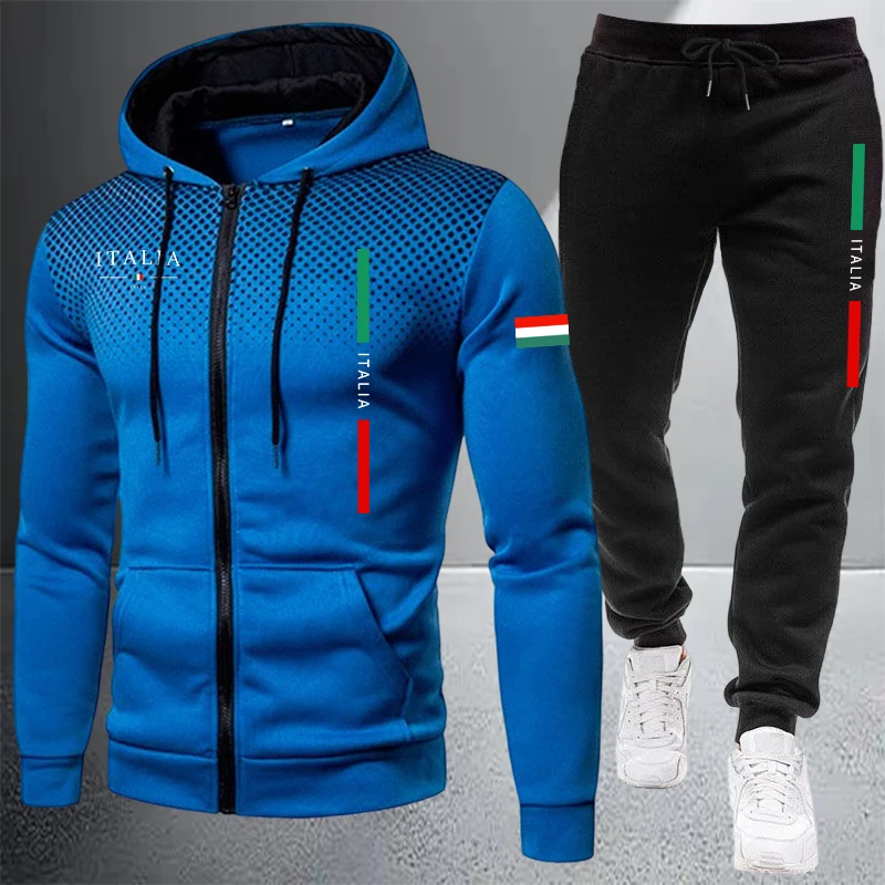 Men's Tracksuit Casual Zip Hoo - đánh giá và giá Winter Clothing Design