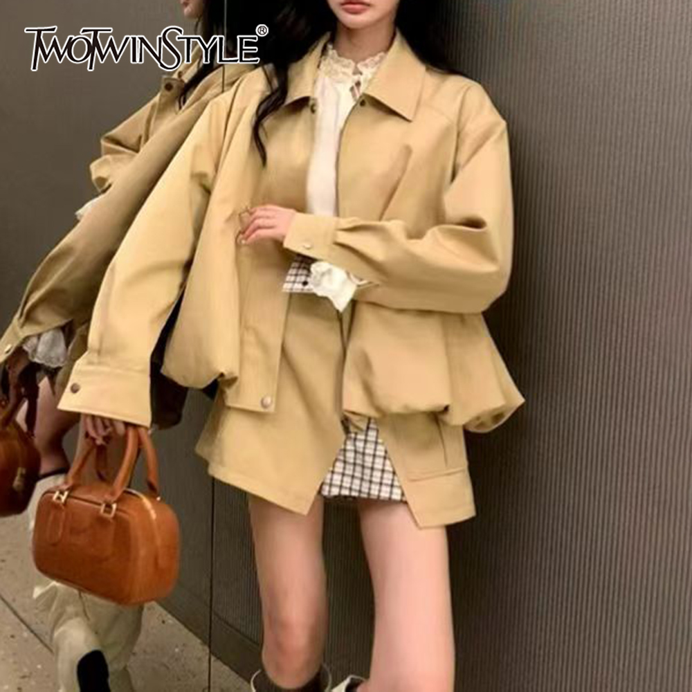 TWOTWINSTYLE Khakl Spliced Poc - đánh giá và giá Winter Clothing Design