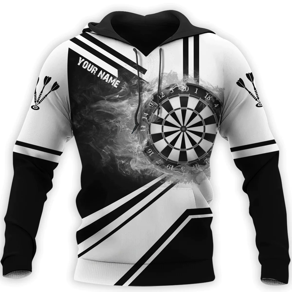 3D Disc Dart Printed Hoodies F - đánh giá và giá Winter Clothing Name