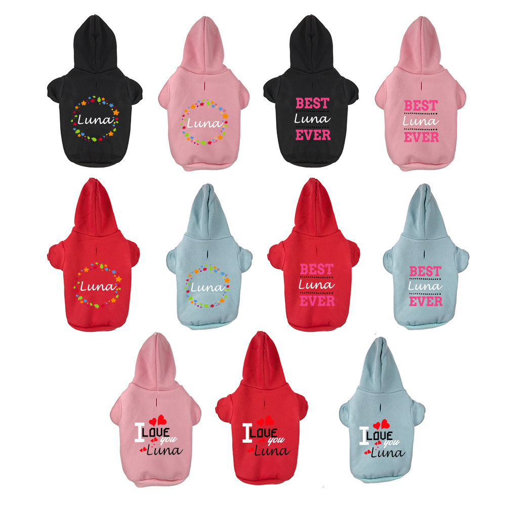 Tùy Chỉnh Tên Chó Áo Hoodie Cá - đánh giá và giá Winter Clothing Name