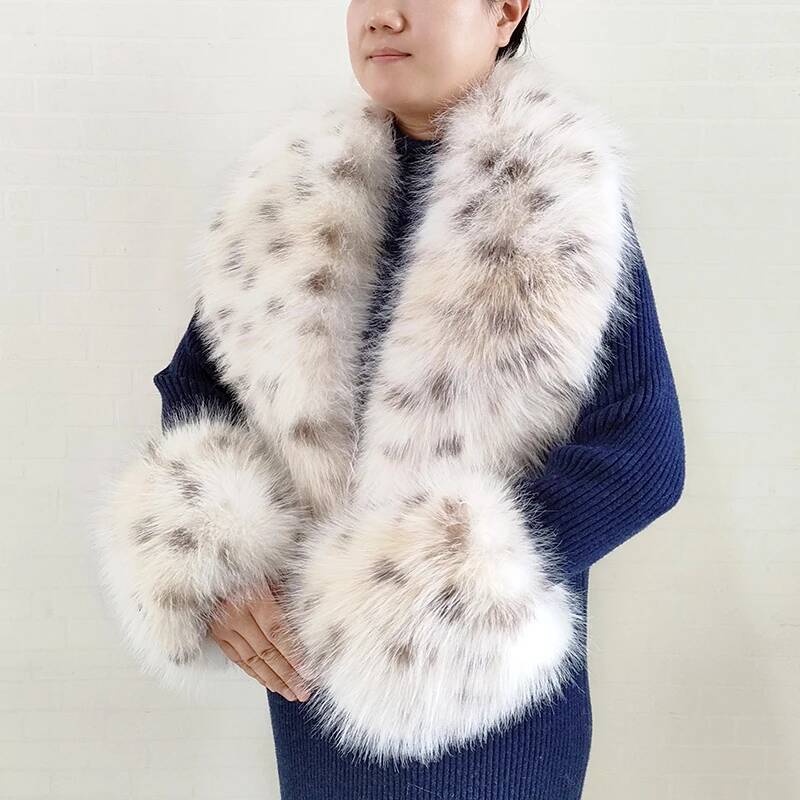 Large Women Faux Fox Fur Scarf - đánh giá và giá Winter Clothing Design