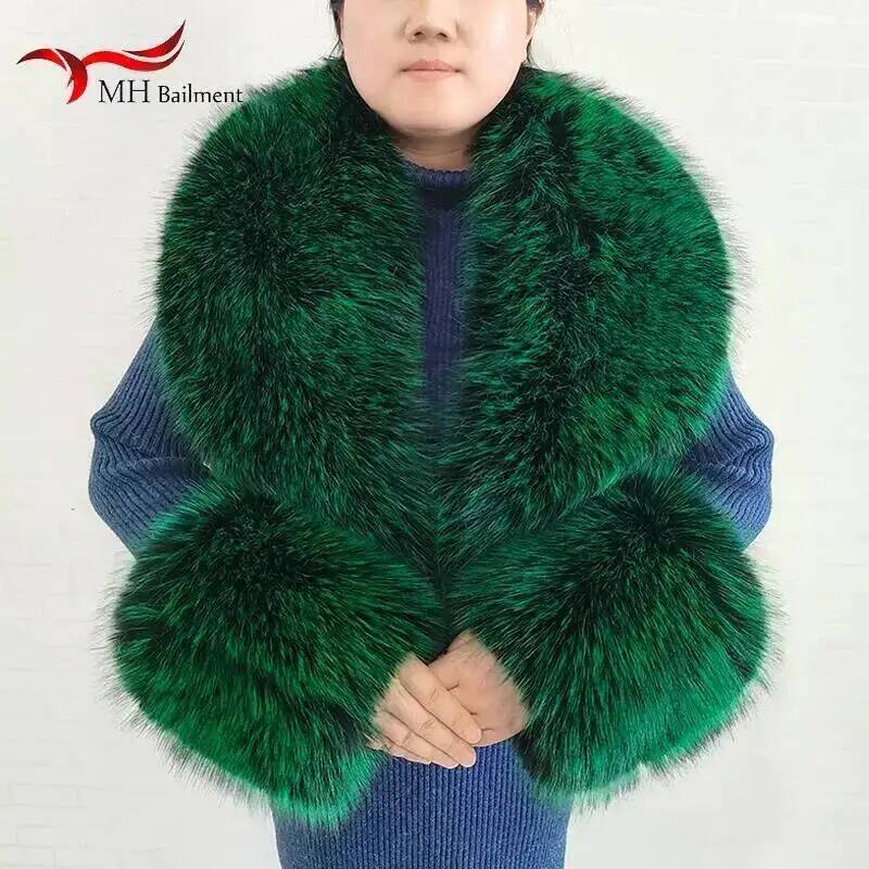 Large Women Faux Fox Fur Scarf - đánh giá và giá Winter Clothing Design