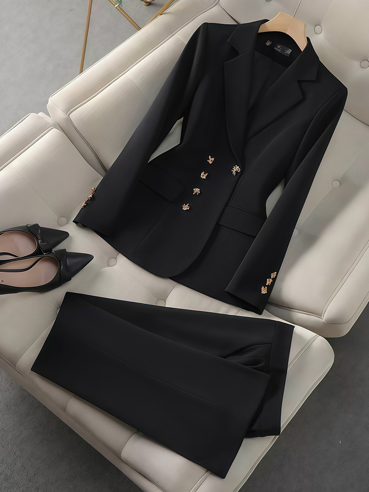 2Pcs Women's Temperament Set L - đánh giá và giá Winter Clothing Work