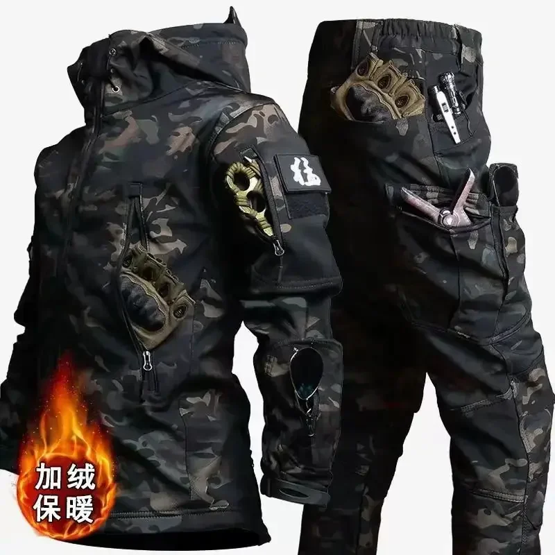 Men Thicken Soft Shell Winter  - đánh giá và giá Winter Clothing Work