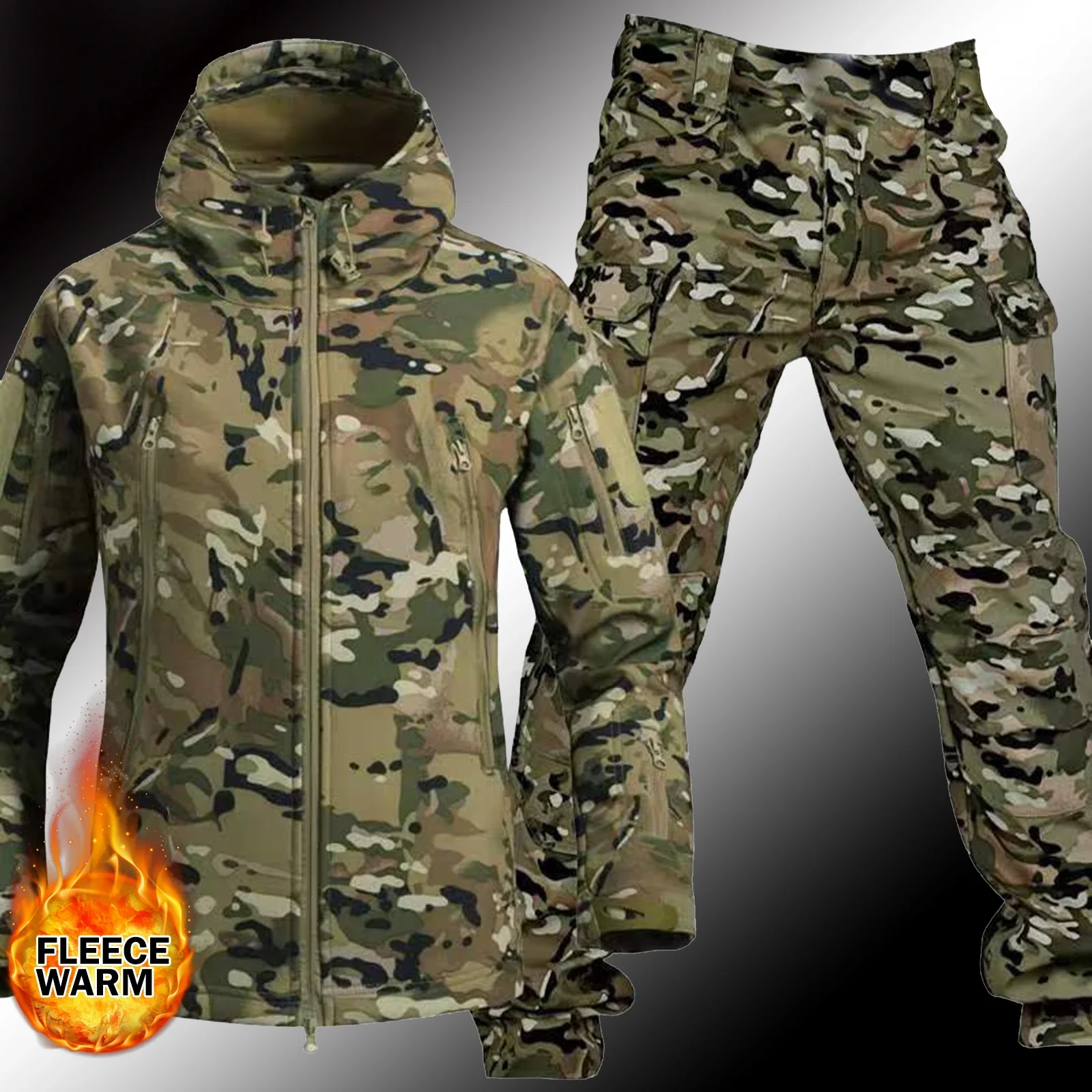 Men Thicken Soft Shell Winter  - đánh giá và giá Winter Clothing Work