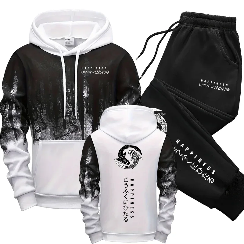 Japanese Fashion Men's Tracksu - đánh giá và giá Winter Clothing Men