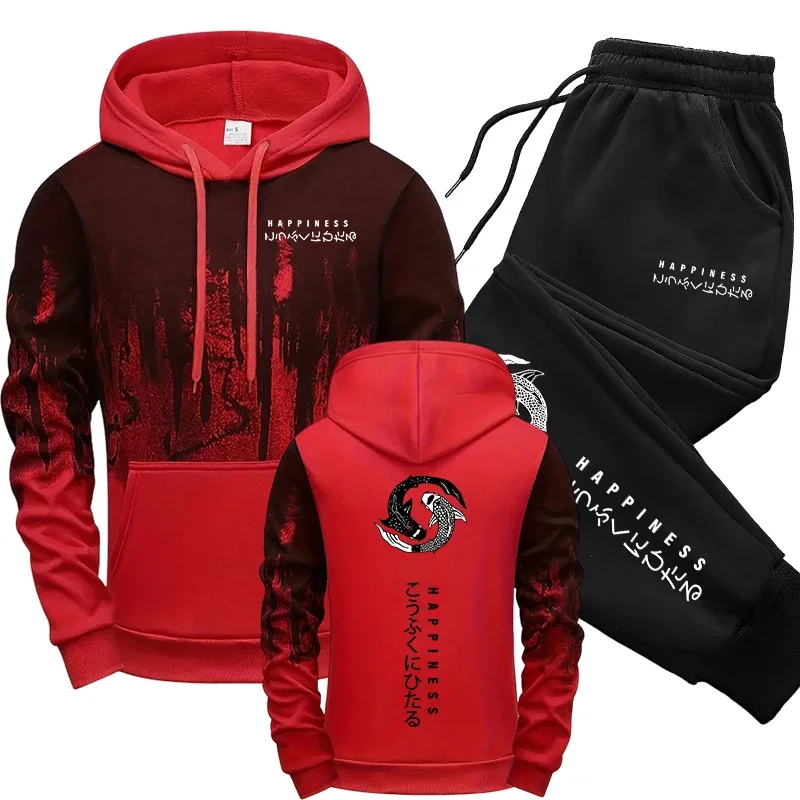 Japanese Fashion Men's Tracksu - đánh giá và giá Winter Clothing Men