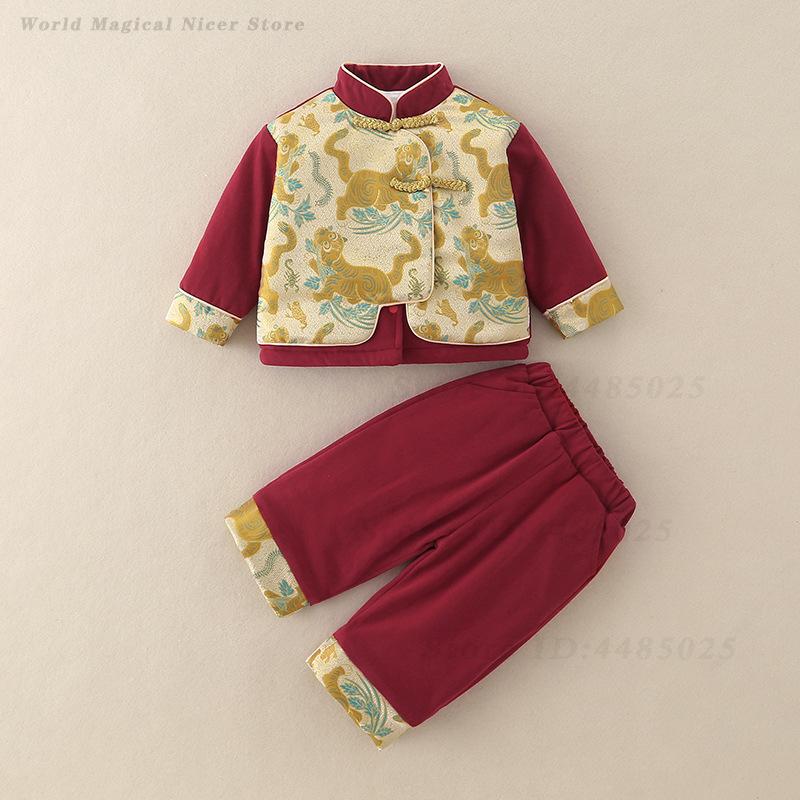Autumn Winter Thick Tang Suit  - đánh giá và giá Winter Clothing Baby