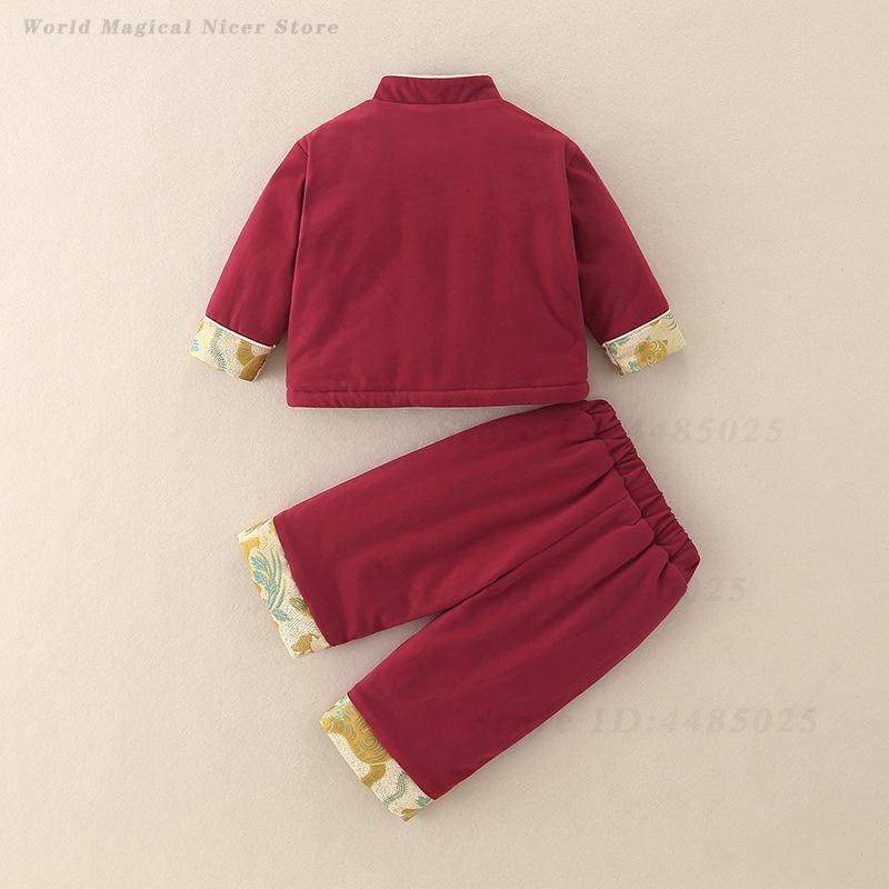 Autumn Winter Thick Tang Suit  - đánh giá và giá Winter Clothing Baby