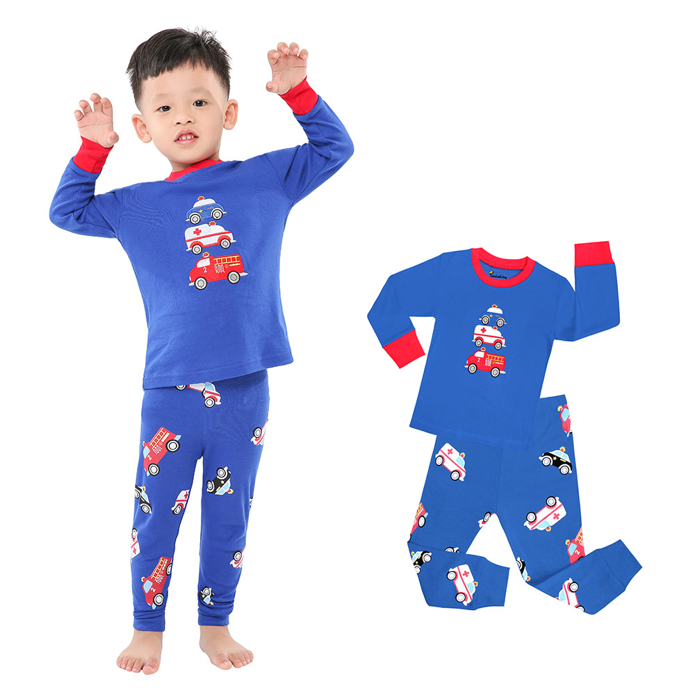 100 Cotton Boys Pajamas Sets 2 - đánh giá và giá Winter Clothing Toddler
