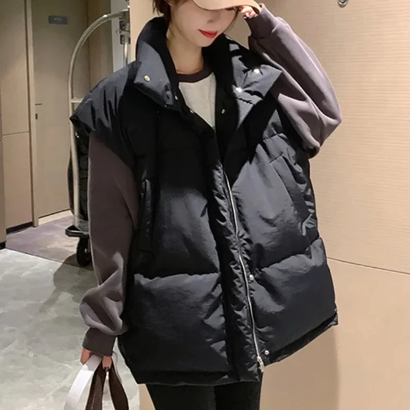 Solid Color Zipper Women's Ves - đánh giá và giá Winter Clothing Work