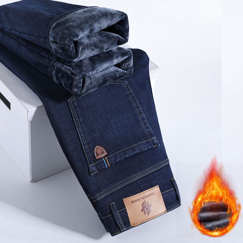 Winter Warm Fleece Jeans Men's - đánh giá và giá Winter Clothing Work