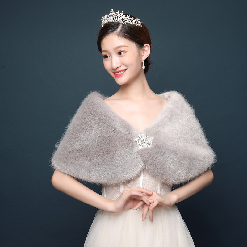 Phụ Nữ Cô Dâu Khăn Choàng Cưới - đánh giá và giá Winter Clothing Design