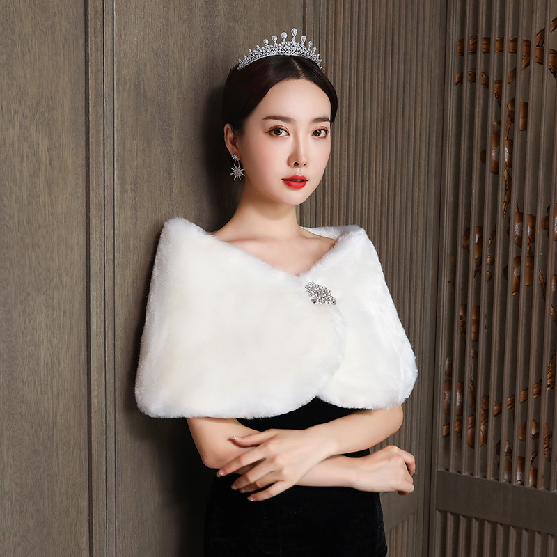 Phụ Nữ Cô Dâu Khăn Choàng Cưới - đánh giá và giá Winter Clothing Design