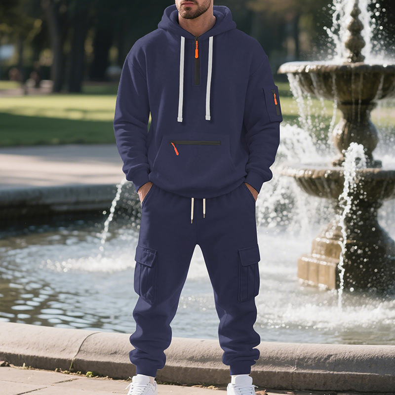 Men's sports suit style autumn - đánh giá và giá Winter Clothing Work